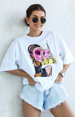 Bluzka damska na wiosnę Lara Fashion ze sklepu: intimiti.pl w kategorii: Bluzki damskie - zdjęcie 3B4B001-93A-4736_246012