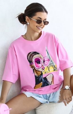 Bluzka damska w stylu młodzieżowym Lara Fashion ze sklepu: intimiti.pl w kategorii: Bluzki damskie - zdjęcie 3B4B001-93A-4736_246394