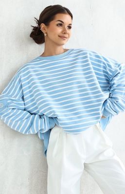 Bluza damska na wiosnę Lara Fashion ze sklepu: intimiti.pl w kategorii: Bluzy damskie - zdjęcie 3B4B001-93A-4736_246553