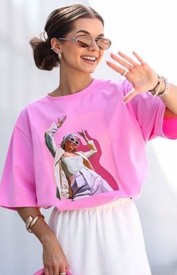 Bluzka damska w stylu młodzieżowym Lara Fashion ze sklepu: intimiti.pl w kategorii: Bluzki damskie - zdjęcie 3B4B001-93A-4736_247649