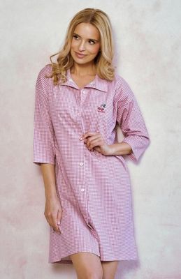 Koszula nocna casual w groszki Taro ze sklepu: intimiti.pl w kategorii: Koszule nocne - zdjęcie 3B4B001-93A-4736_247916