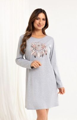 Koszula nocna casual w nadruki Regina ze sklepu: intimiti.pl w kategorii: Koszule nocne - zdjęcie 3B4B001-93A-4736_248016