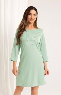 Koszula nocna casual w nadruki Regina ze sklepu: intimiti.pl w kategorii: Koszule nocne - zdjęcie 3B4B001-93A-4736_248018