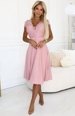 Sukienka elegancka rozkloszowana Numoco ze sklepu: intimiti.pl w kategorii: Sukienki - zdjęcie 3B4B001-93A-4736_248313