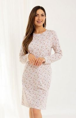 Koszula nocna w kwiaty Regina ze sklepu: intimiti.pl w kategorii: Koszule nocne - zdjęcie 3B4B001-93A-4736_248399