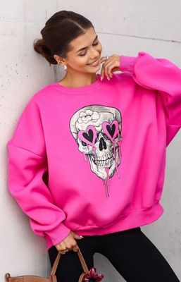 Bluza damska w stylu młodzieżowym Lara Fashion ze sklepu: intimiti.pl w kategorii: Bluzy damskie - zdjęcie 3B4B001-93A-4736_249572