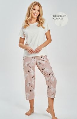 Piżama w nadruki casual Taro ze sklepu: intimiti.pl w kategorii: Piżamy damskie - zdjęcie 3B4B001-93A-4736_254085