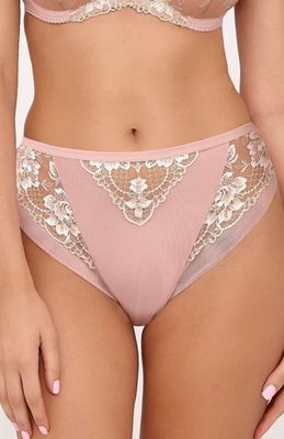 Majtki damskie z haftem w kwiaty Ava ze sklepu: intimiti.pl w kategorii: Majtki damskie - zdjęcie 3B4B001-93A-4736_254496