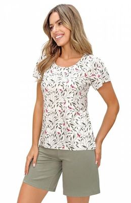 Donna - Piżama casual w kwiaty ze sklepu: intimiti.pl w kategorii: Piżamy damskie - zdjęcie 3B4B001-93A-4736_255251