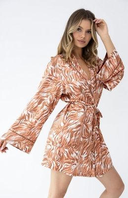 Sensis - Szlafrok damski elegancki w nadruki ze sklepu: intimiti.pl w kategorii: Szlafroki damskie - zdjęcie 3B4B001-93A-4736_255257