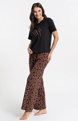 Piżama casualowa w nadruki Moraj ze sklepu: intimiti.pl w kategorii: Piżamy damskie - zdjęcie 3B4B001-93A-4736_256166