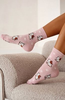 Skarpetki damskie w sportowym stylu Milena ze sklepu: intimiti.pl w kategorii: Skarpetki damskie - zdjęcie 3B4B001-93A-4736_256512
