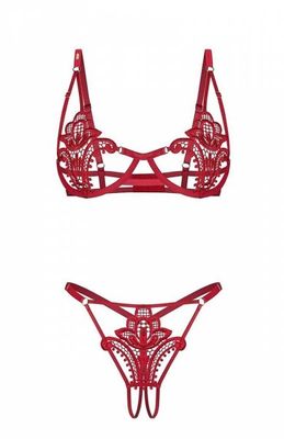 Komplet bielizny damskiej koronkowy Obsessive ze sklepu: intimiti.pl w kategorii: Komplety bielizny damskiej - zdjęcie 3B4B001-93A-4736_258277