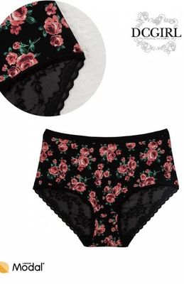 Dc Girl - Majtki damskie w kwiaty ze sklepu: intimiti.pl w kategorii: Majtki damskie - zdjęcie 3B4B001-93A-4736_258538