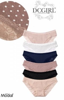 Majtki damskie w groszki Dc Girl ze sklepu: intimiti.pl w kategorii: Majtki damskie - zdjęcie 3B4B001-93A-4736_259086