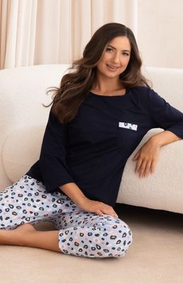 Piżama casual w groszki Regina ze sklepu: intimiti.pl w kategorii: Piżamy damskie - zdjęcie 3B4B001-93A-4736_259202