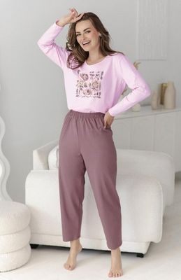 Piżama w kwiaty casualowa Taro ze sklepu: intimiti.pl w kategorii: Piżamy damskie - zdjęcie 3B4B001-93A-4736_259897