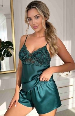 Piżama z koronką elegancka Donna ze sklepu: intimiti.pl w kategorii: Piżamy damskie - zdjęcie 3B4B001-93A-4736_260102