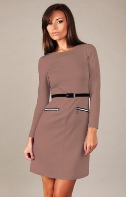 Sukienka jesienna prosta Vera Fashion ze sklepu: intimiti.pl w kategorii: Sukienki - zdjęcie 3B4B001-93A-4736_9091