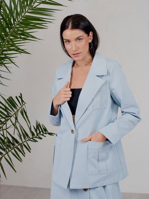 Marynarka na wiosnę Azuri ze sklepu: Eye For Fashion w kategorii: Marynarki damskie - zdjęcie 3C9BB14-4A0-7058_14836
