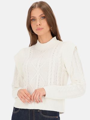 Sweter damski zimowy Eye For Fashion ze sklepu: Eye For Fashion w kategorii: Swetry damskie - zdjęcie 3C9BB14-4A0-7058_16559