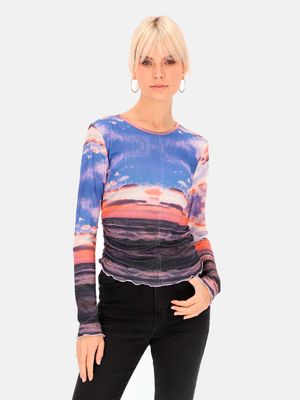 Bluzka damska wiosenna Eye For Fashion ze sklepu: Eye For Fashion w kategorii: Bluzki damskie - zdjęcie 3C9BB14-4A0-7058_16683