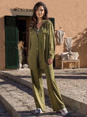 Spodnie damskie casual Potis &amp; Verso ze sklepu: Eye For Fashion w kategorii: Spodnie damskie - zdjęcie 3C9BB14-4A0-7058_16813