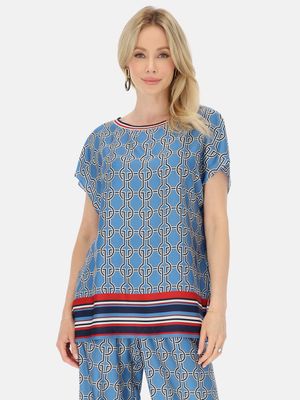 Bluzka damska wiosenna casual Potis &amp; Verso ze sklepu: Eye For Fashion w kategorii: Bluzki damskie - zdjęcie 3C9BB14-4A0-7058_18087
