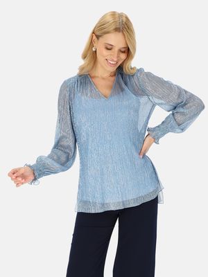 Bluzka damska wiosenna Potis &amp; Verso ze sklepu: Eye For Fashion w kategorii: Bluzki damskie - zdjęcie 3C9BB14-4A0-7058_18454