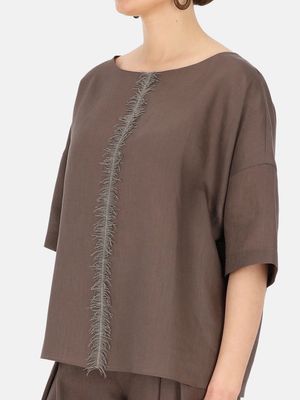 Bluzka damska jesienna Eye For Fashion ze sklepu: Eye For Fashion w kategorii: Bluzki damskie - zdjęcie 3C9BB14-4A0-7058_18624