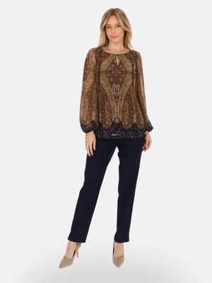 Bluzka damska jesienna Potis &amp; Verso ze sklepu: Eye For Fashion w kategorii: Bluzki damskie - zdjęcie 3C9BB14-4A0-7058_19120