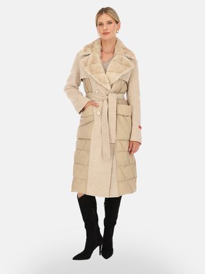 Płaszcz damski Pregio Couture ze sklepu: Eye For Fashion w kategorii: Płaszcze damskie - zdjęcie 3C9BB14-4A0-7058_19192