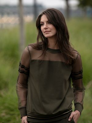 Bluzka damska casual jesienna L'AF ze sklepu: Eye For Fashion w kategorii: Bluzki damskie - zdjęcie 3C9BB14-4A0-7058_2667