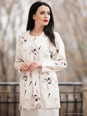 Potis &amp; Verso - Płaszcz damski letni ze sklepu: Eye For Fashion w kategorii: Płaszcze damskie - zdjęcie 3C9BB14-4A0-7058_759