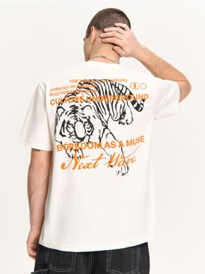 T-shirt męski młodzieżowy ze sklepu: Cropp w kategorii: T-shirty męskie - zdjęcie 4198BBB-532-6969_007HZ-01X