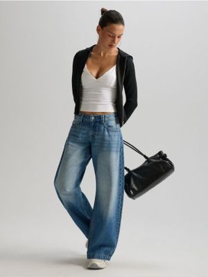 Jeansy damskie w miejskim stylu ze sklepu: Cropp w kategorii: Jeansy damskie - zdjęcie 4198BBB-532-6969_016KA-55J