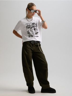 Bluzka damska wiosenna ze sklepu: Cropp w kategorii: Bluzki damskie - zdjęcie 4198BBB-532-6969_018KB-00X