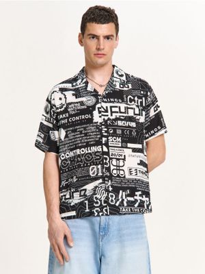 Koszula męska na lato ze sklepu: Cropp w kategorii: Koszule męskie - zdjęcie 4198BBB-532-6969_021HY-99X