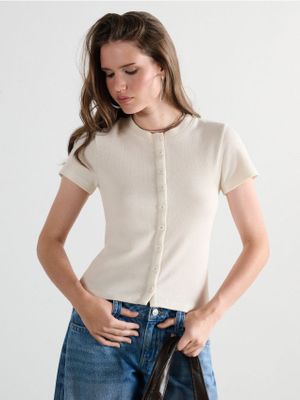 Bluzka damska na wiosnę ze sklepu: Cropp w kategorii: Bluzki damskie - zdjęcie 4198BBB-532-6969_024KB-01X