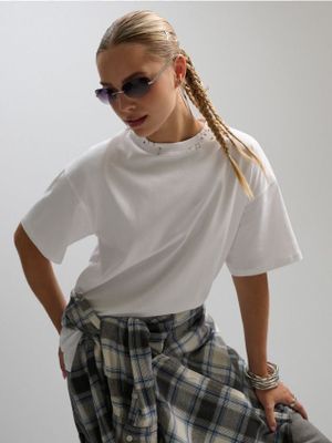 Bluzka damska ze sklepu: Cropp w kategorii: Bluzki damskie - zdjęcie 4198BBB-532-6969_026KB-00X