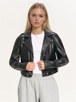 Kurtka damska w rockowym stylu ze sklepu: Cropp w kategorii: Kurtki damskie - zdjęcie 4198BBB-532-6969_070FL-99X