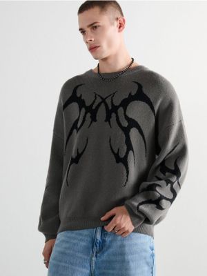 Sweter męski zimowy w stylu młodzieżowym ze sklepu: Cropp w kategorii: Swetry męskie - zdjęcie 4198BBB-532-6969_087KK-90X