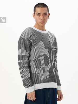 Sweter męski ze sklepu: Cropp w kategorii: Swetry męskie - zdjęcie 4198BBB-532-6969_090KK-90X