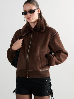 Kurtka damska jesienna ze sklepu: Cropp w kategorii: Kurtki damskie - zdjęcie 4198BBB-532-6969_174KA-89X