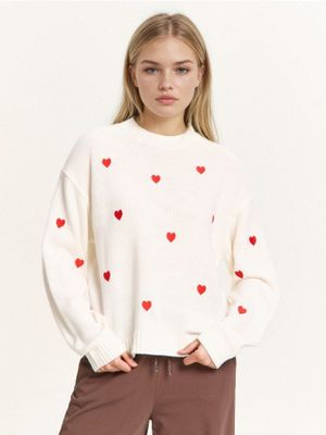 Sweter damski casual na zimę ze sklepu: Cropp w kategorii: Swetry damskie - zdjęcie 4198BBB-532-6969_175HX-01X