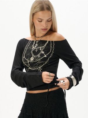 Bluzka damska ze sklepu: Cropp w kategorii: Bluzki damskie - zdjęcie 4198BBB-532-6969_180KB-99X