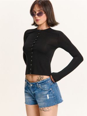 Bluzka damska casualowa ze sklepu: Cropp w kategorii: Bluzki damskie - zdjęcie 4198BBB-532-6969_182KB-99X