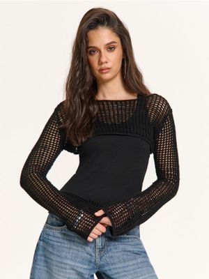 Sweter damski casual ze sklepu: Cropp w kategorii: Swetry damskie - zdjęcie 4198BBB-532-6969_217IS-99X
