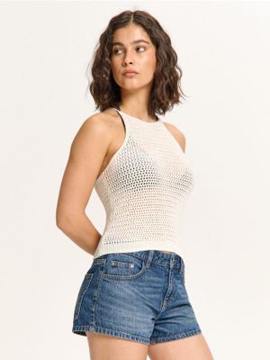 Bluzka damska na lato casualowa ze sklepu: Cropp w kategorii: Bluzki damskie - zdjęcie 4198BBB-532-6969_231IS-01X