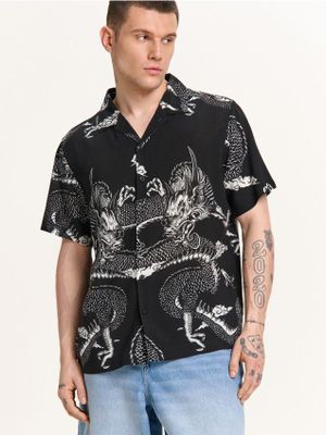 Koszula męska w stylu młodzieżowym ze sklepu: Cropp w kategorii: Koszule męskie - zdjęcie 4198BBB-532-6969_256DE-99X